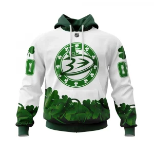 Anaheim Ducks, Happy St.Patrick Days Jersey Graphic Hoodie