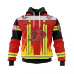 Anaheim Ducks Honnor Firefighter Uniform Graphic Hoodie