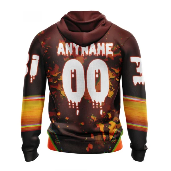 Anaheim Ducks, Specialized Jersey For Halloween Night Graphic Hoodie