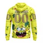 Anaheim Ducks, Specialized Jersey With Spongebob Graphic Hoodie