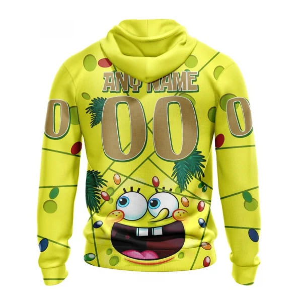 Anaheim Ducks, Specialized Jersey With Spongebob Graphic Hoodie