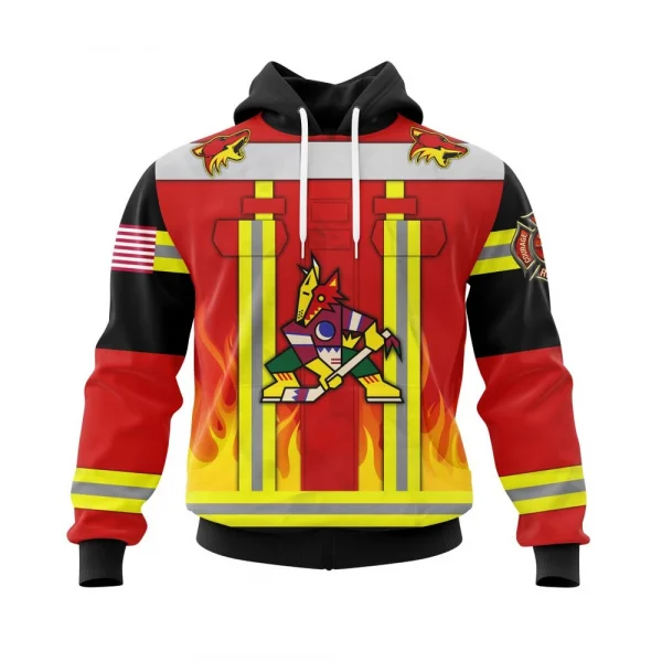 Arizona Coyotes Honnor Firefighter Uniform Graphic Hoodie