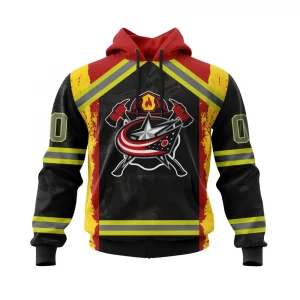 Columbus Blue Jackets, Honnor Firefighter Graphic Hoodie