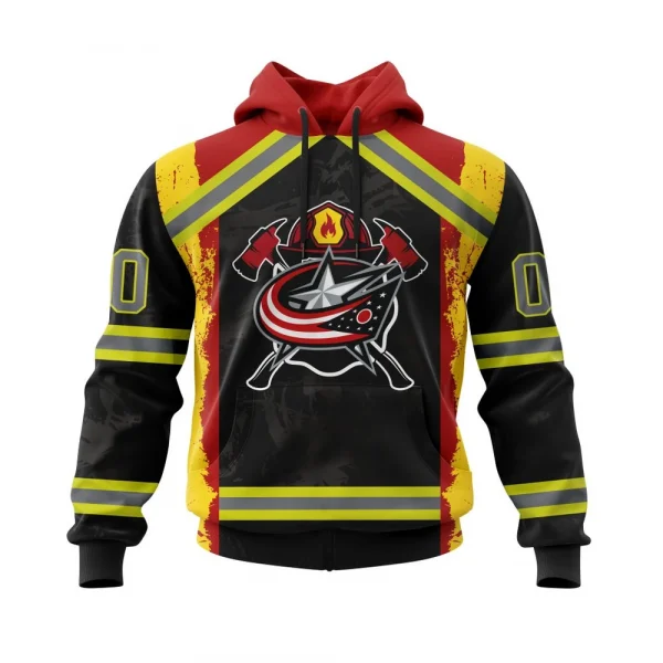Columbus Blue Jackets, Honnor Firefighter Graphic Hoodie