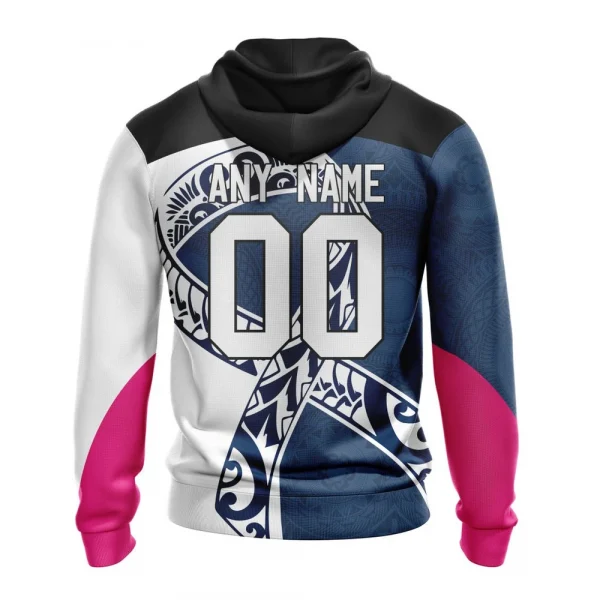 Columbus Blue Jackets, Specialized Samoa Fights Cancer Jersey Graphic Hoodie
