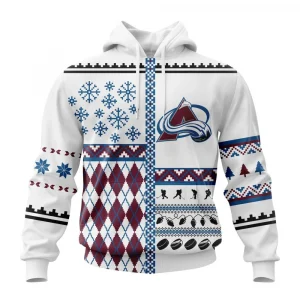 NHL Colorado Avalanche, Specialized Unisex Christmas Is Coming Graphic Hoodie
