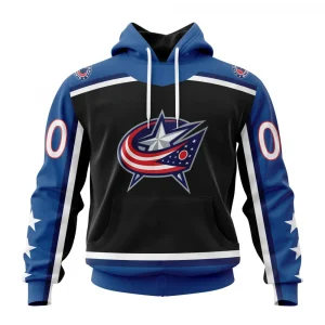 NHL Columbus Blue Jackets Reverse Retro Kits Graphic Hoodie