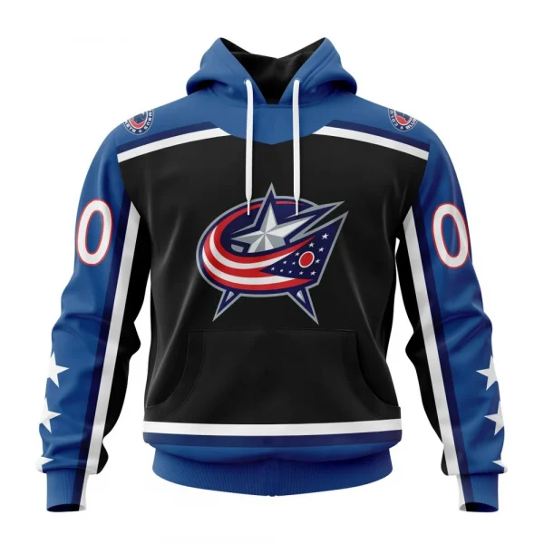 NHL Columbus Blue Jackets Reverse Retro Kits Graphic Hoodie