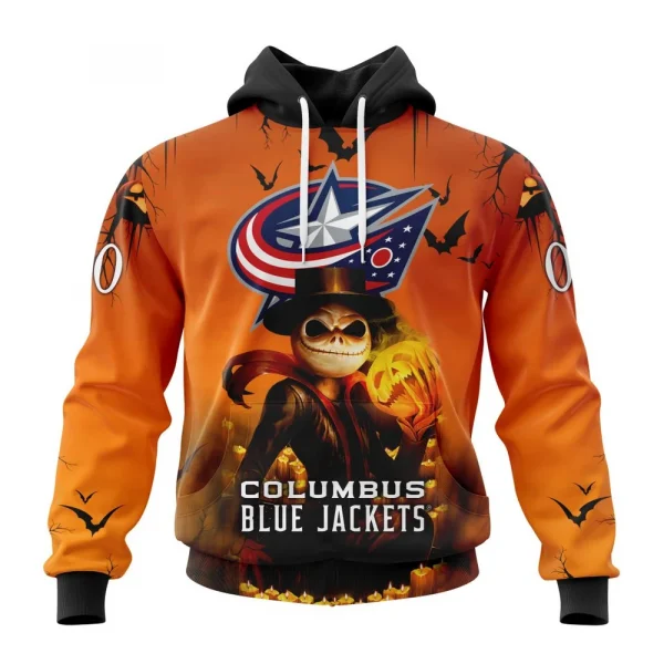 NHL Columbus Blue Jackets Special Halloween Concepts Graphic Hoodie