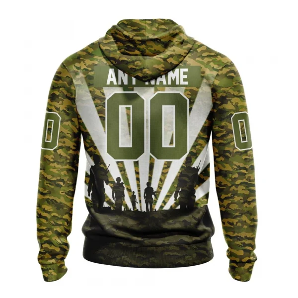 NHL Columbus Blue Jackets Special Military Camo Kits For Veterans Day And Rememberance Day Graphic Hoodie