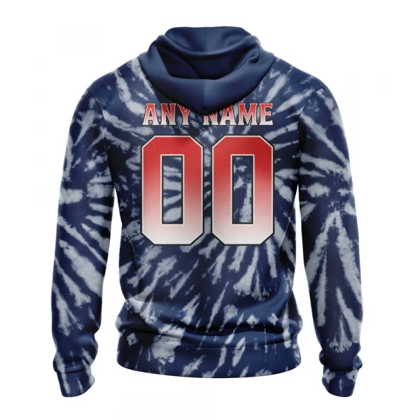 NHL Columbus Blue Jackets Special Retro Vintage Tie Dye Graphic Hoodie