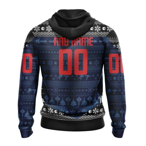 NHL Columbus Blue Jackets Special Star Trek Design Graphic Hoodie