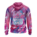 NHL Columbus Blue Jackets, Specialized Design I Pink I Can! Fearless Again Breast Cancer Graphic Hoodie