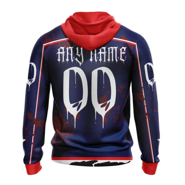 NHL Columbus Blue Jackets, Specialized Design Jersey With Your Ribs For Halloween Graphic Hoodie