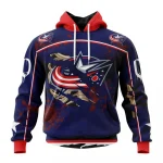 NHL Columbus Blue Jackets, Specialized Design Jersey With Your Ribs For Halloween Graphic Hoodie