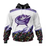 NHL Columbus Blue Jackets, Specialized Kits In October We Stand Together We Can Beat Cancer Graphic Hoodie