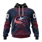 NHL Columbus Blue Jackets, Specialized Mandala Style Graphic Hoodie