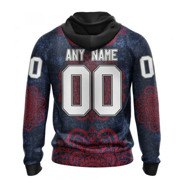 NHL Columbus Blue Jackets, Specialized Mandala Style Graphic Hoodie