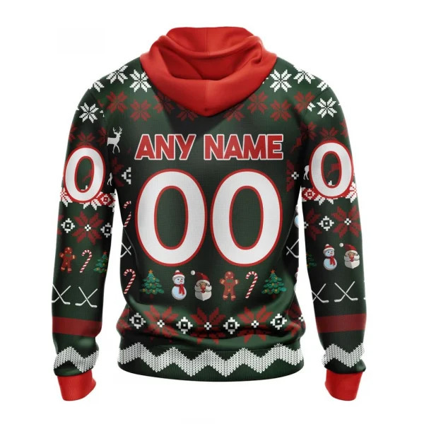 NHL Columbus Blue Jackets, Specialized Unisex Christmas Is Coming Graphic Hoodie