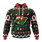 NHL Minnesota Wild, Specialized Unisex Christmas Is Coming Graphic Hoodie