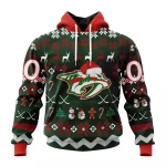 NHL Nashville Predators, Specialized Unisex Christmas Is Coming Graphic Hoodie