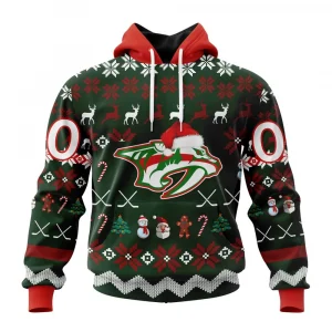 NHL Nashville Predators, Specialized Unisex Christmas Is Coming Graphic Hoodie