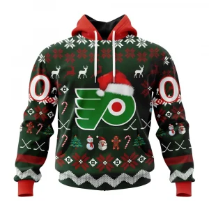 NHL Philadelphia Flyers, Specialized Unisex Christmas Is Coming Graphic Hoodie