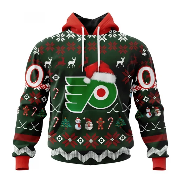 NHL Philadelphia Flyers, Specialized Unisex Christmas Is Coming Graphic Hoodie