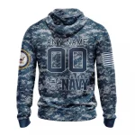 NHL St Louis Blues Honor Us Navy Veterans Graphic Hoodie