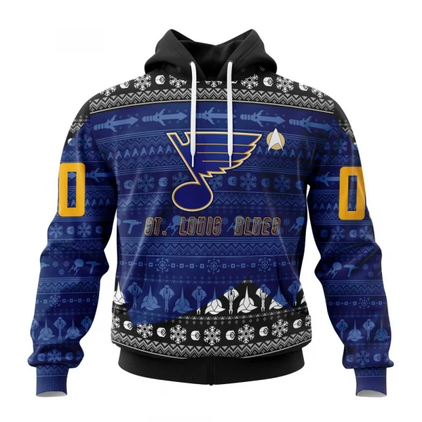 NHL St. Louis Blues Special Star Trek Design Graphic Hoodie