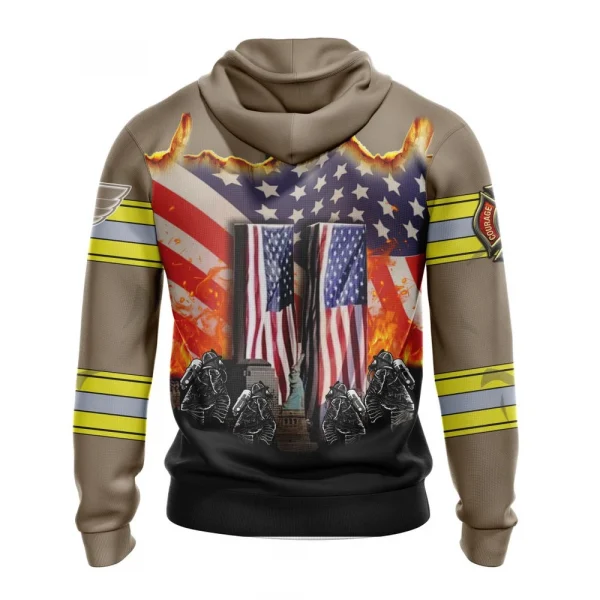 NHL St. Louis Blues, Specialized Concepts For Honor Patriot Day Graphic Hoodie