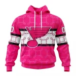 NHL St. Louis Blues, Specialized Design I Pink I Can! In October We Wear Pink Breast Cancer Graphic Hoodie