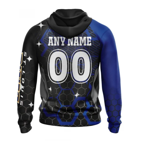 NHL St. Louis Blues, Specialized Design With Motocross Syle Graphic Hoodie