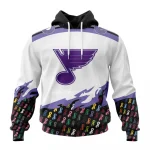 NHL St. Louis Blues, Specialized Kits In October We Stand Together We Can Beat Cancer Graphic Hoodie