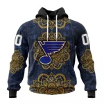 NHL St Louis Blues, Specialized Mandala Style Graphic Hoodie