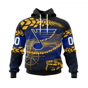 NHL St Louis Blues, Specialized Off Road Style Graphic Hoodie