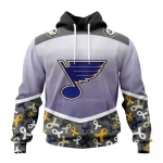 NHL St. Louis Blues, Specialized Sport Fights Again All Cancer Graphic Hoodie