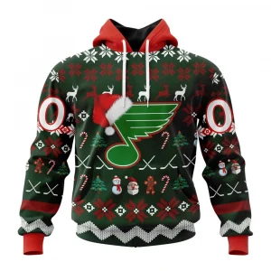 NHL St. Louis Blues, Specialized Unisex Christmas Is Coming Graphic Hoodie