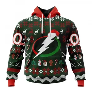 NHL Tampa Bay Lightning, Specialized Unisex Christmas Is Coming Graphic Hoodie