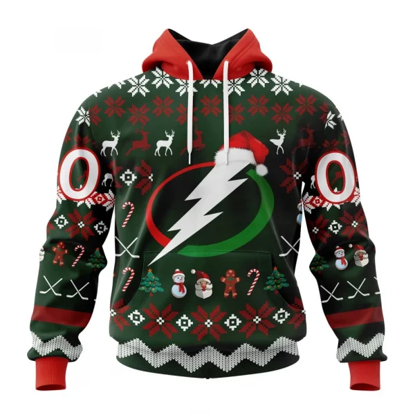 NHL Tampa Bay Lightning, Specialized Unisex Christmas Is Coming Graphic Hoodie
