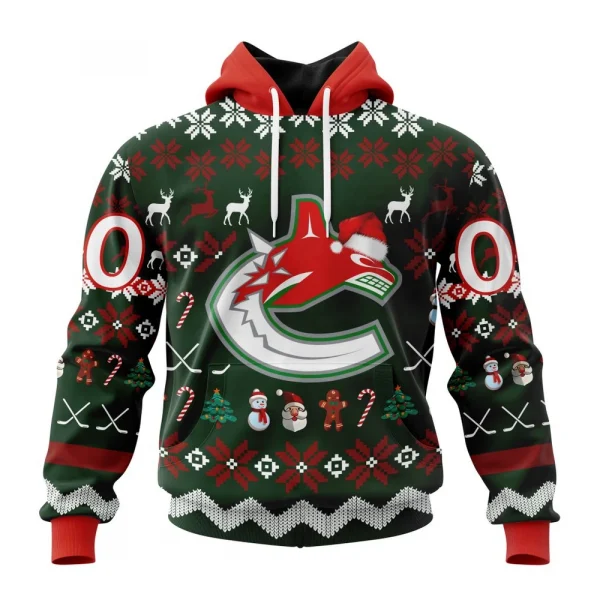 NHL Vancouver Canucks, Specialized Unisex Christmas Is Coming Graphic Hoodie