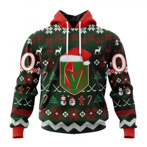 NHL Vegas Golden Knights, Specialized Unisex Christmas Is Coming Graphic Hoodie