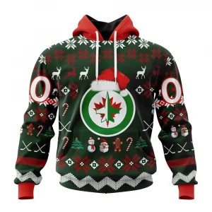 NHL Winnipeg Jets, Specialized Unisex Christmas Is Coming Graphic Hoodie