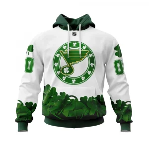 St. Louis Blues, Happy St.Patrick Days Jersey Graphic Hoodie