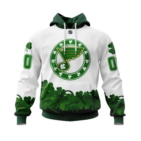 St. Louis Blues, Happy St.Patrick Days Jersey Graphic Hoodie
