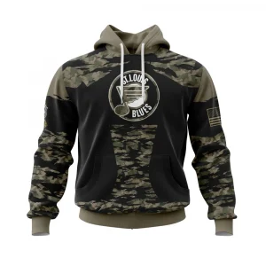 St. Louis Blues, Honors Veterans And Military Members Graphic Hoodie