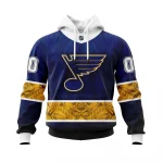 St. Louis Blues, Specialized Native With Samoa Culture Graphic Hoodie