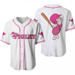 Adorable Piglet Baseball Jersey - Cute Cartoon Sportswear For Kids & Fans