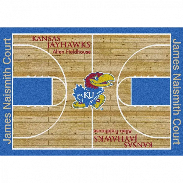 Ku Mug Rug Kansas University Basketball Court Rug
