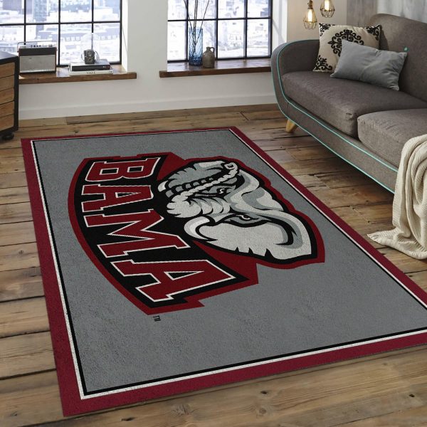 Alabama Crimson Tide Area Rugs Ncaa Living Room Carpet - Dreamrooma